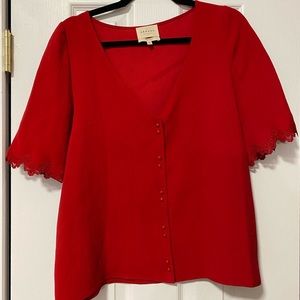 Sezane Aretha Blouse in Raspberry Size 40